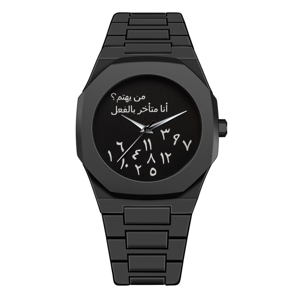 Cross-Border Popular Black Warrior Millennium Retro Y2K New Fashion Plastic Quartz Watch Factory Direct Sale