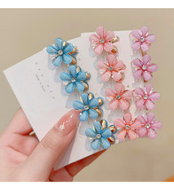 仙气花朵小爪夹发夹侧边少女夹子边夹鲨鱼夹发饰头饰饰品刘海夹