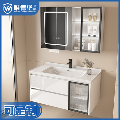 Rock ceramics Counter Basin household solid wood Bathroom cabinet Combination cabinet TOILET Induction Wash basin Wash station