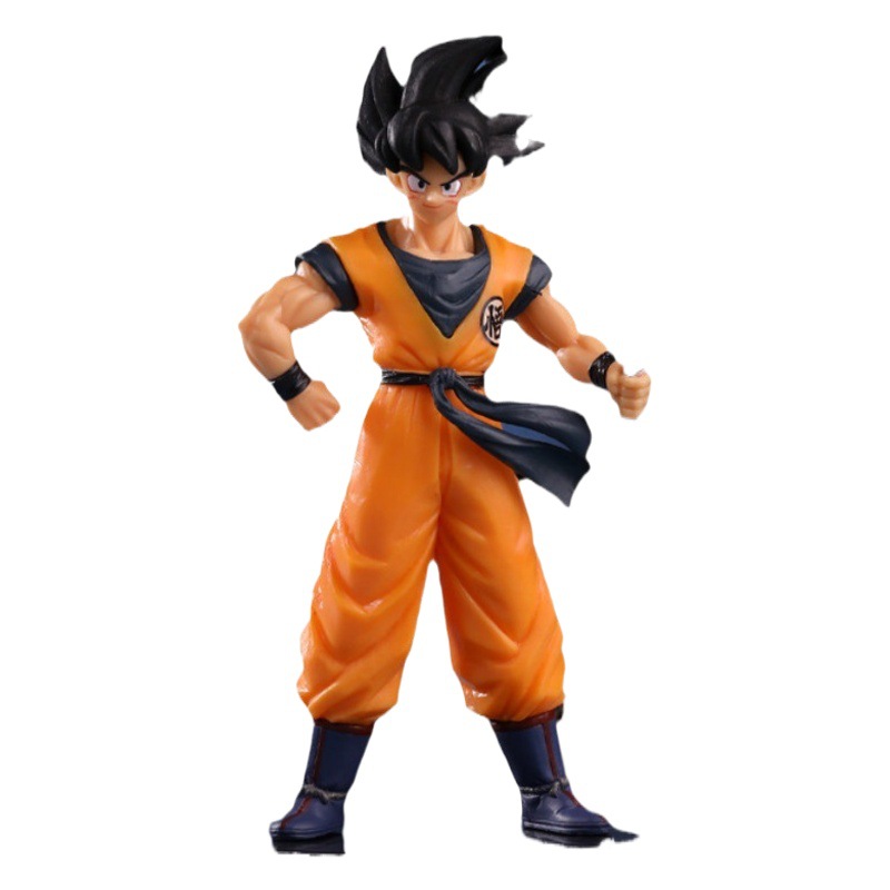 Dragon Ball anime con palo Goku Super Saiyan 20 aniversario anime hecho a mano coche decoración modelo muñeca
