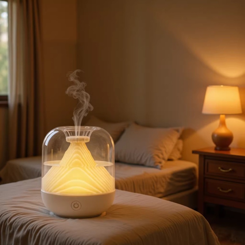 Humidificador recargable por USB, éxito de ventas en TikTok, purificador de aire doméstico de gran volumen de vapor, mini humidificador inalámbrico.