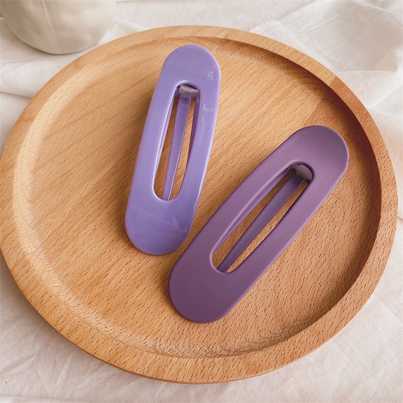 12g Weight Hair Clip Hair Accessories Type 1 Piece Quantity Casual, Outdoor, Daily Occasion Plastic Material Solid Color Pattern Women's Gender Simple Style Style Women's Simple Style Solid Color Plastic Hair Clip 6