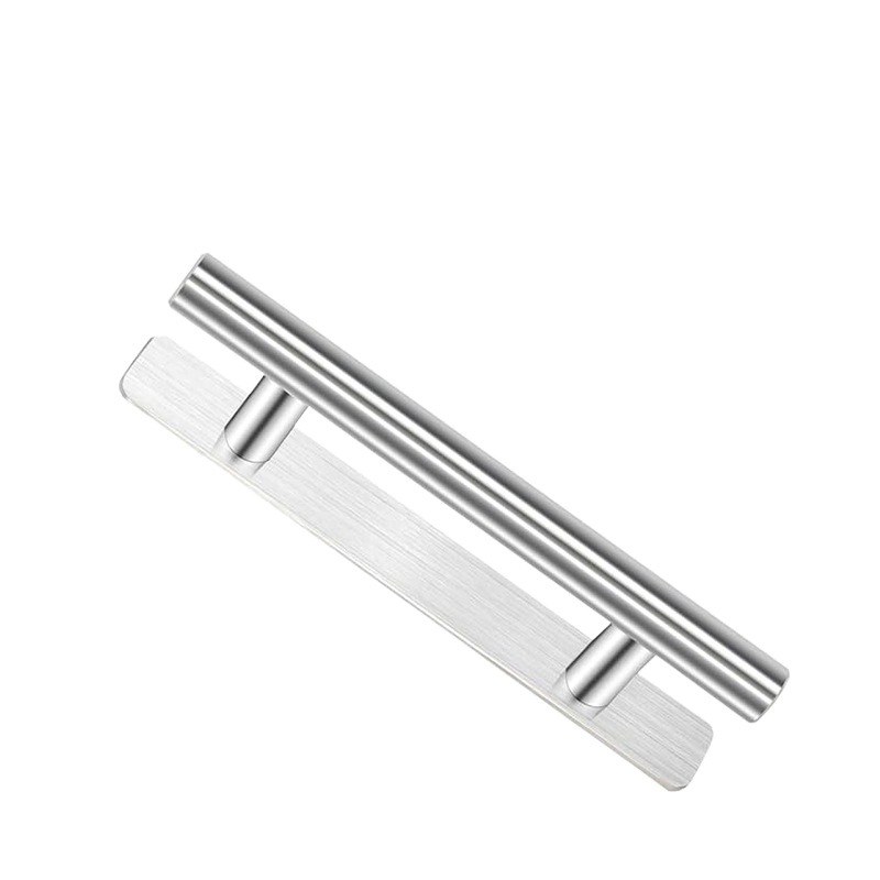 Manija sin clavos de acero inoxidable, manija autoadhesiva fuerte, puerta de gabinete, puerta de vidrio, manija de gabinete, manija de baño, transfronterizo