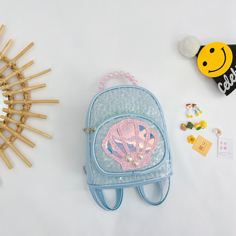 Princesa coreana niños bolsa de moda Linda niña lentejuelas mochila para 1-3 años bebé fuera pequeña mochila de moda