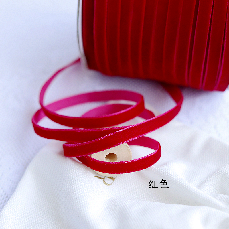 1cm/0,6 cm cinta de terciopelo de color cinta de cisne cinta de bricolaje material hecho a mano cinta cinta cinta decorativa