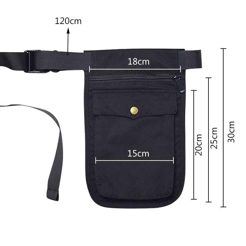 Amazon escalando y corriendo delantal diagonal de múltiples bolsillos, riñonera, cremallera resistente al desgaste, bolso de transporte multifunción transfronterizo con todo incluido