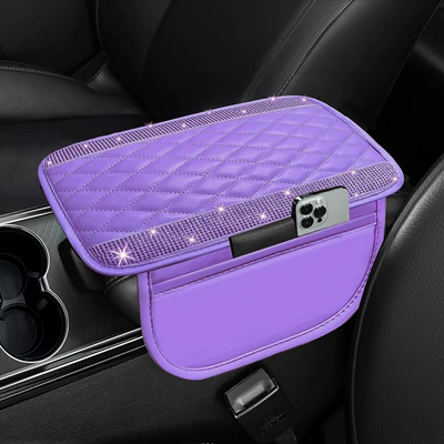 Carpet Floor Mats, Easy to – Universal Foot Pad - armrest-cushion-box-purple