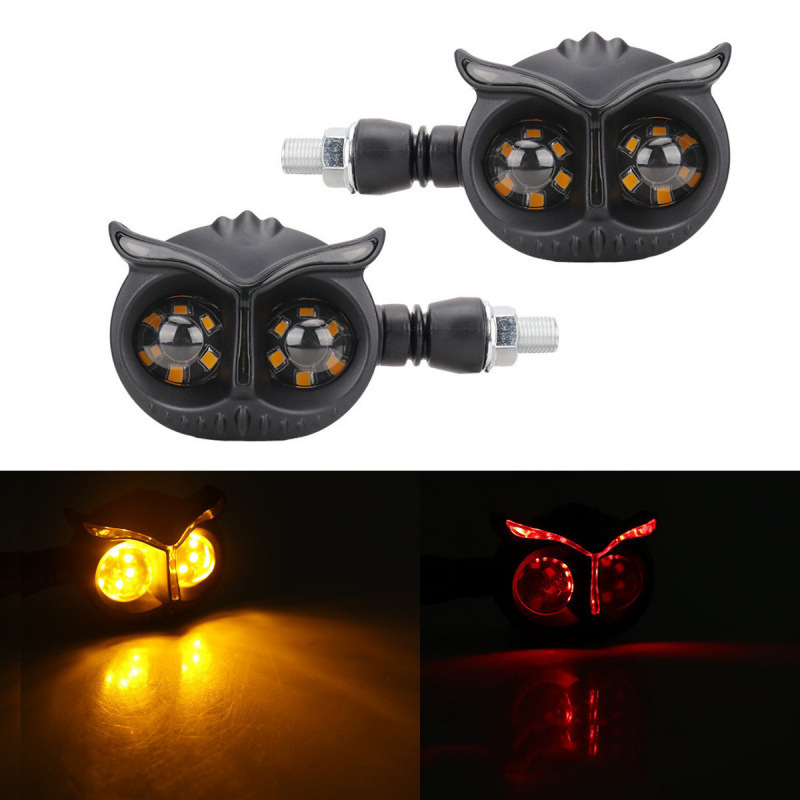 Lámpara de dirección de motocicleta Lámpara de advertencia Lámpara de señal 12v Accesorios de modificación LED Tricolor Turn Daylight