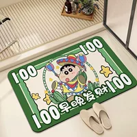 Crayon Shin-chan коврик из диатомовой грязи, напольный коврик для дома, ванной комнаты, водопоглощающий, быстросохнущий, дверной, устойчивый к пятнам, износостойкий, противоскользящий коврик для ног