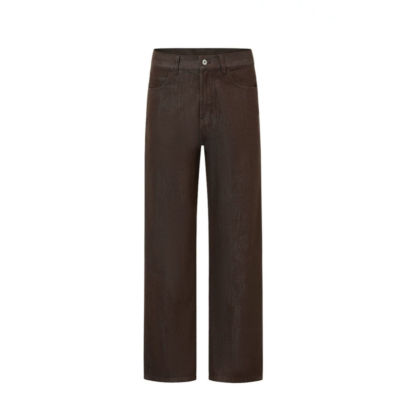 TR quality ROW style ROSS fit classic straight vintage washed old money style jeans for both men and women