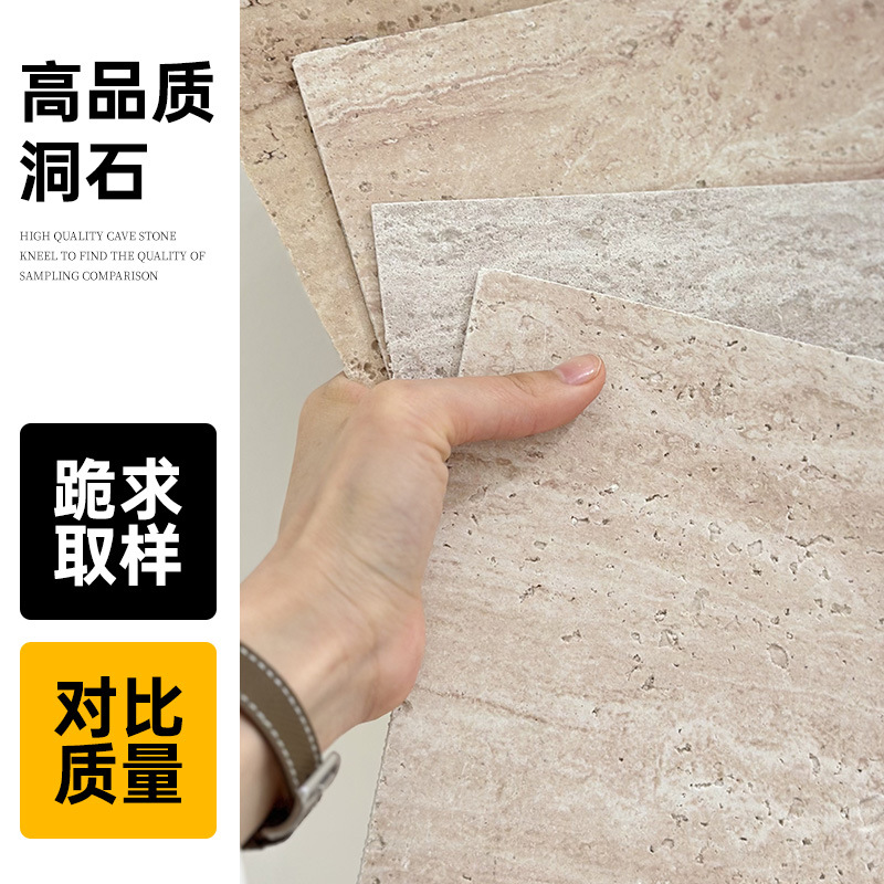 Tablero de travertino 3D suave porcelana suave piedra flexible ultrafina revestimiento de pared exterior de piedra blanda imitación azulejos de cuero de travertino romano