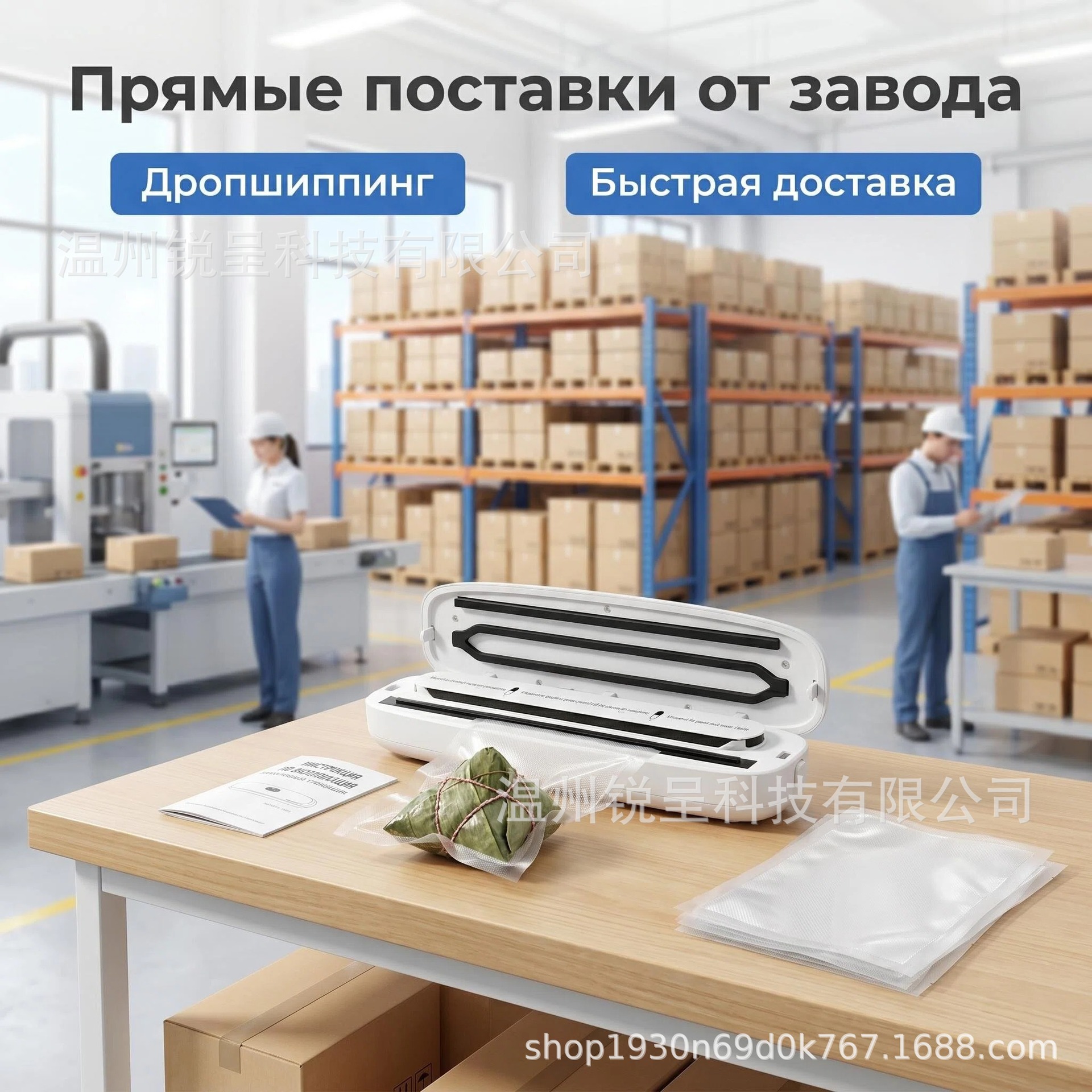 真空保鲜封口机俄罗斯跨境夏季食品真空锁鲜现货工厂低价批发