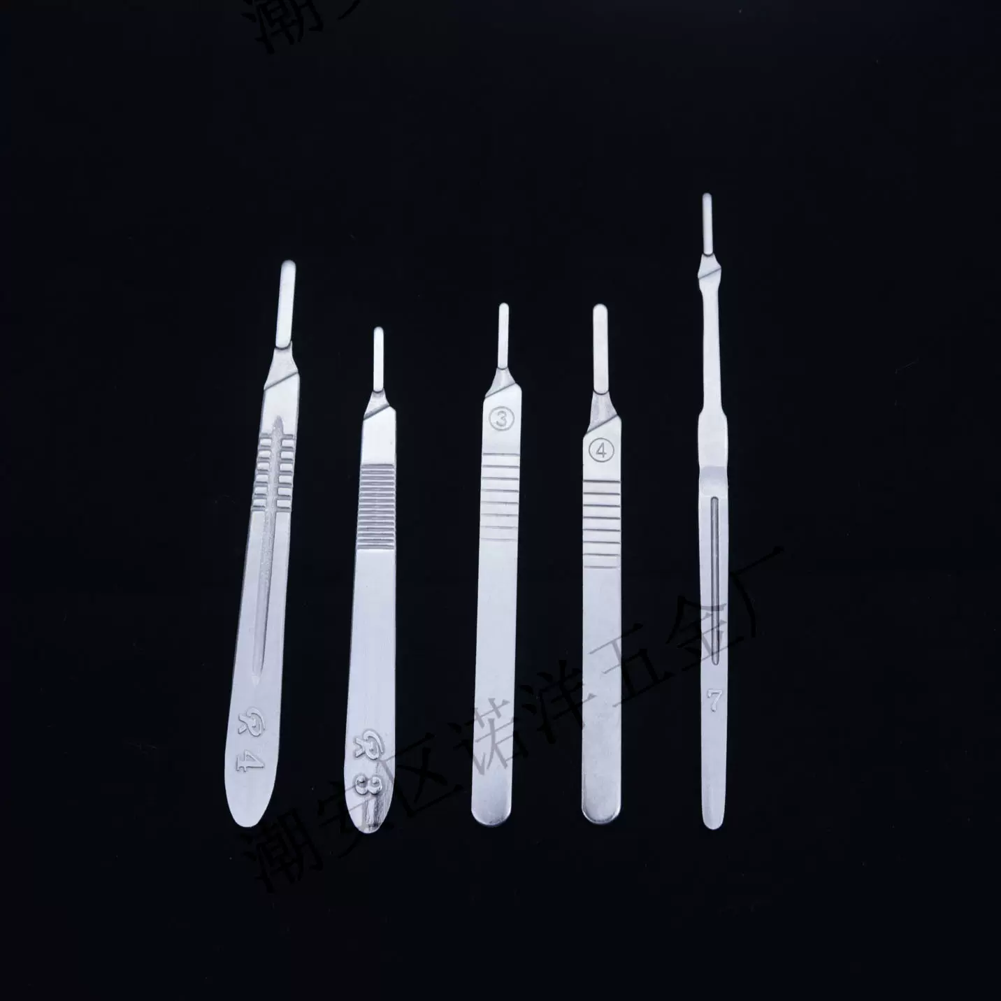 不锈钢手术刀柄3号4号7号加厚医用兽用练习手术手机贴膜雕刻刀架