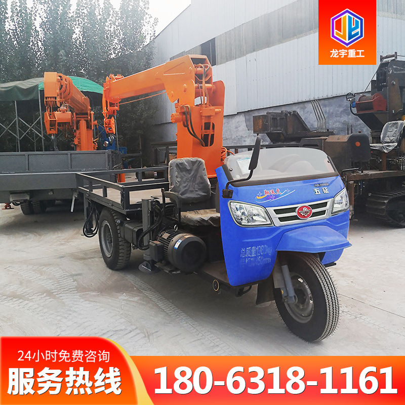 3吨5吨小型农用园林绿化小吊车 建筑用三马子自备吊车厂家