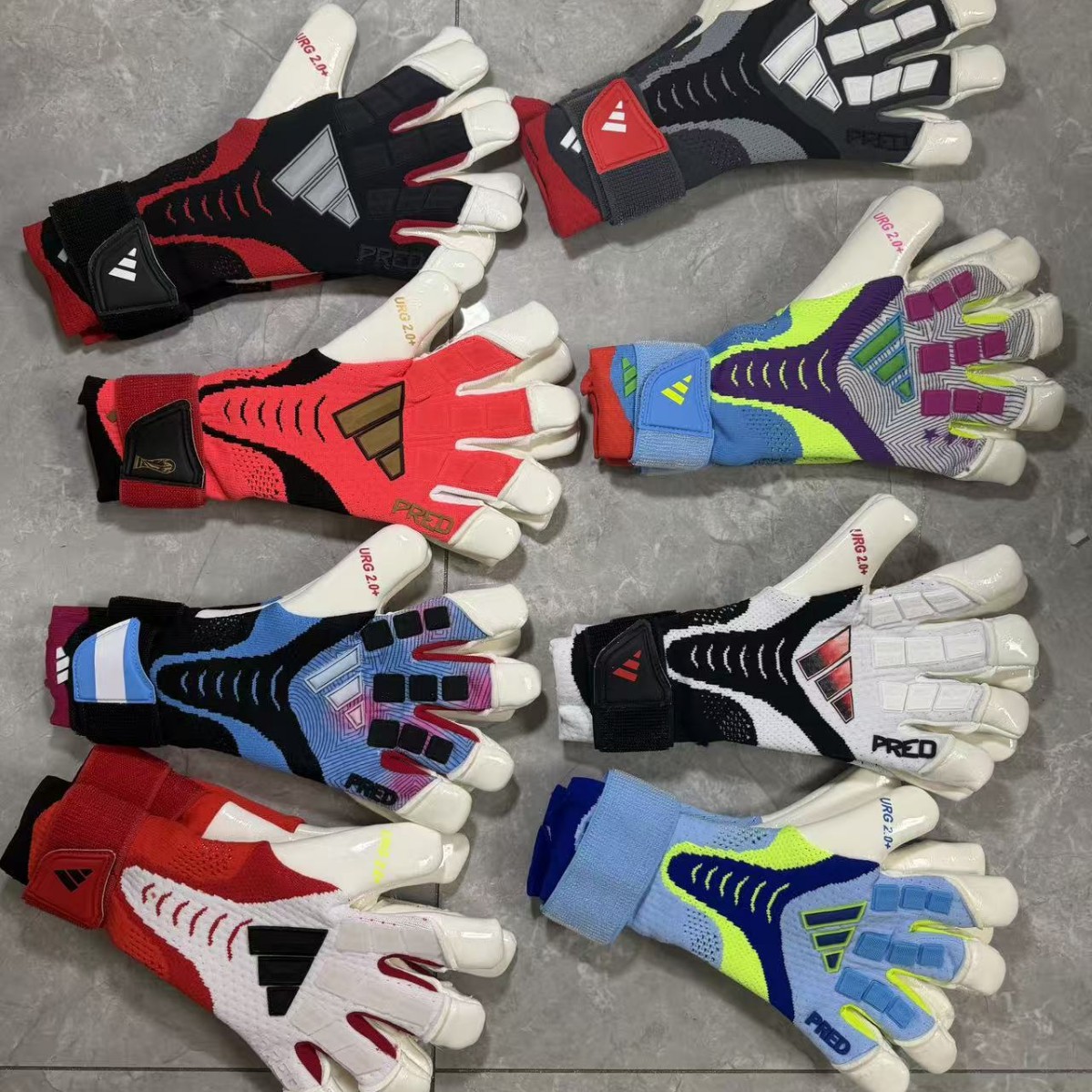 2026 new black and white World Cup latex goalkeeper gloves for adults and children