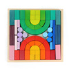 Pyramid, rainbow constructor, toy, Jenga, Germany, early education, training