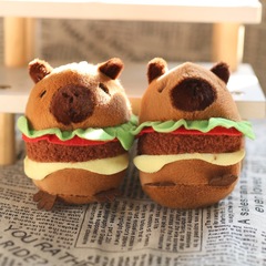 可愛萌網紅卡皮巴拉掛件毛絨玩具玩偶卡通公仔包包掛飾鑰匙扣娃娃