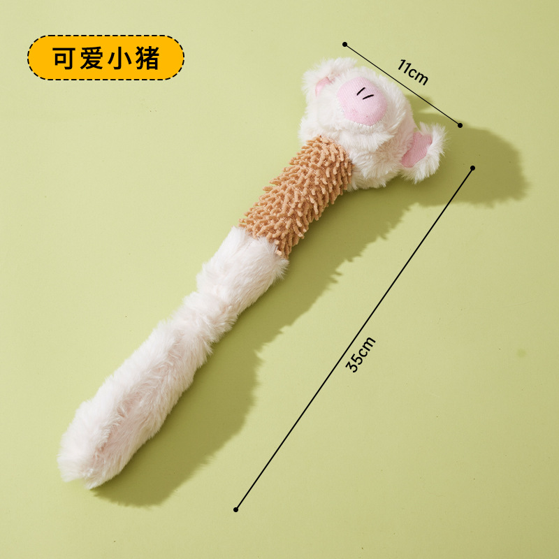 Pet Sound juguete resistente al desgaste resistente a la rotura perro resistente a la mordedura juguete molar Limpieza de dientes de dibujos animados animales suministros para mascotas