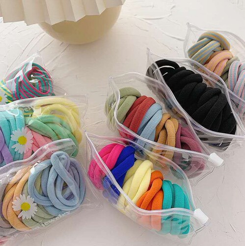 ins Japanese simple rubber band high elasticity and durability thick hair tie ponytail internet celebrity thickened hair rope head rope
