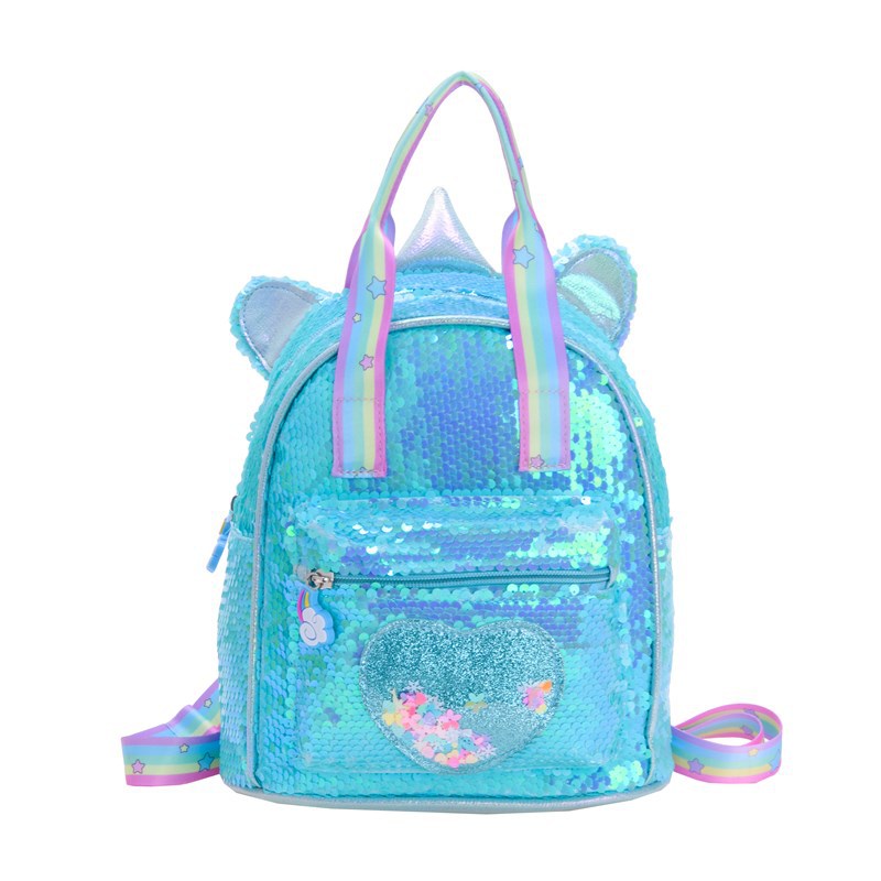 2025 nueva mochila infantil de moda esquinilla amor arena flotante mochila para niños y niñas mochila para niños jardín de infantes mochila pequeña