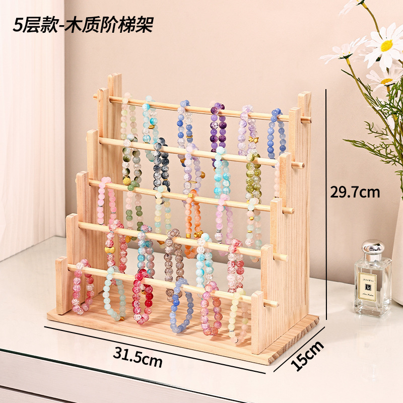 Five-layer cylindrical display stand