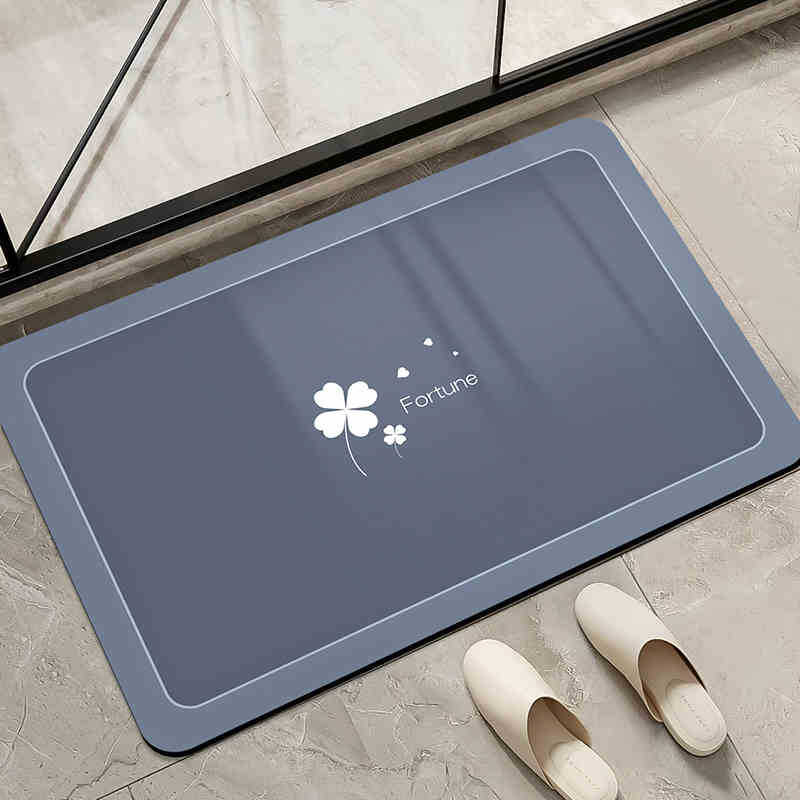 Moderno simple alfombra de barro de diatomeas color sólido absorción de agua alfombra de suelo de secado rápido inodoro antideslizante fácil de cuidar alfombra de pies