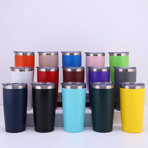 Supply 20oz Stainless Steel Insulated Car Cup with Straw Ice Boss Cup Portable Beer Cup Car Cup