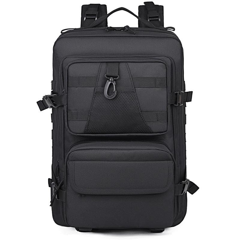 Mochila táctica al aire libre de gran capacidad para hombres expandible bolsa de viaje práctica resistente al desgaste multifuncional bolsa de campamento de montaña