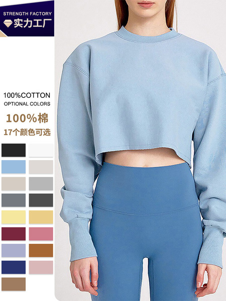 short sweatshirt