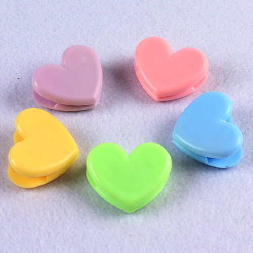 Japanese girl-style cute pink decorative hair clip, heart-shaped clip, photo clip, storage clip, sealing clip