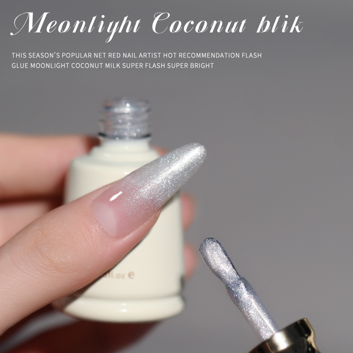 Gel Esmalte de Uñas con Brillo Moonlit de Secado Rápido para Salón de Uñas