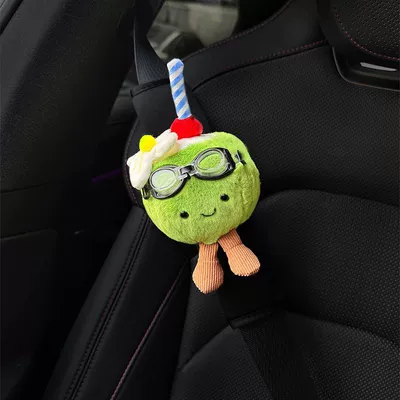 Seat belt shoulder pad: Decorative Plush Doll, Car Decoration