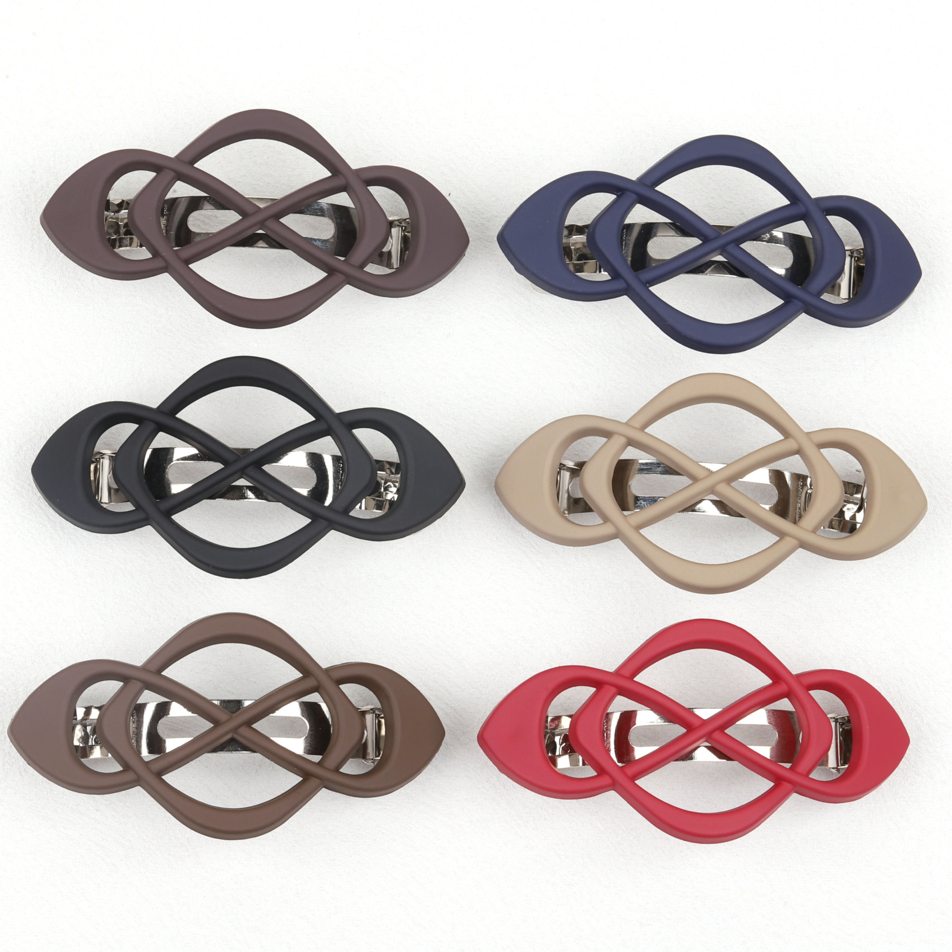 Cross-border Chinese knot hair clip cross ponytail half tie hair spring clip high-grade clip clip hair accessories for women