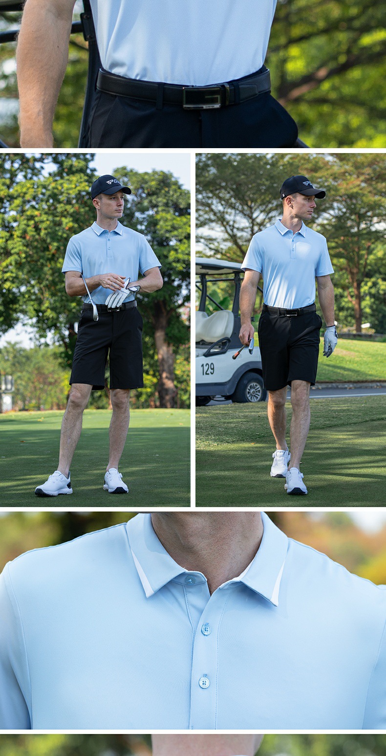 Áo polo golf nam tay ngắn hút ẩm nhanh khô, form thoải mái — Hoa anh đào tay ngắn [cùng kiểu cho nam và nữ/hút ẩm và nhanh khô/kháng khuẩn] YF775, Tay ngắn màu xanh nước ngoài [cùng kiểu cho nam và nữ/hút ẩm và nhanh khô/kháng khuẩn] YF775, Ice Crystal Blue cộc tay [cùng kiểu cho nam và nữ/hút ẩm và nhanh khô/kháng khuẩn] YF775, Tay ngắn màu trắng [cùng kiểu cho nam và nữ/hút ẩm và nhanh khô/kháng khuẩn] YF775 chi tiết 11