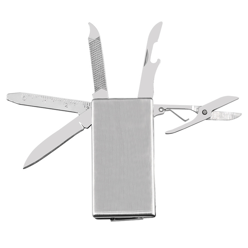 迷你皮带扣户外组合edc工具不锈钢礼品刀子野营随身多功能小刀