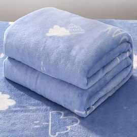 三秒速热珊瑚绒多尺寸毛毯单双人盖毯夏季空调午睡毯