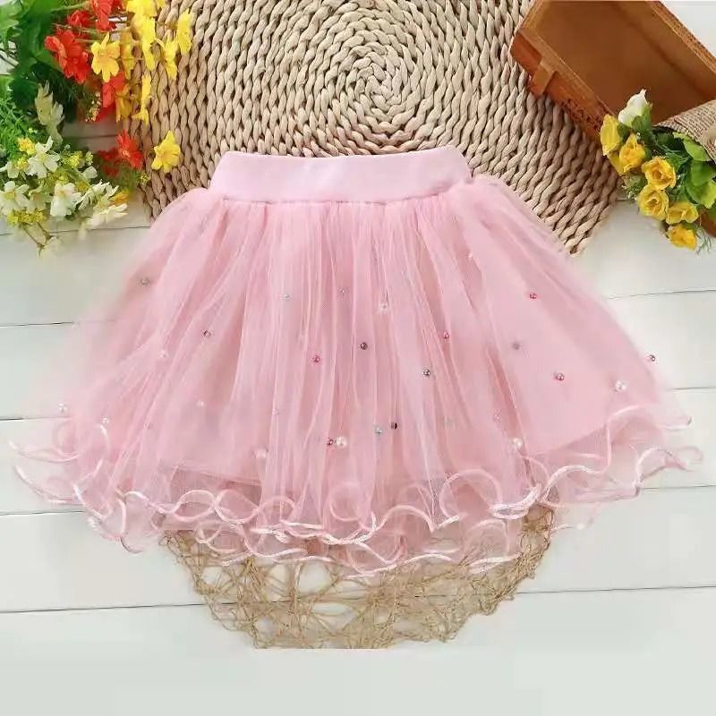 Girls' Skirts, Dance Gauze Skirts, New Four-Season Kidsren's Princess Skirts, Tutu Skirts, Girls' Versatile Short Skirts