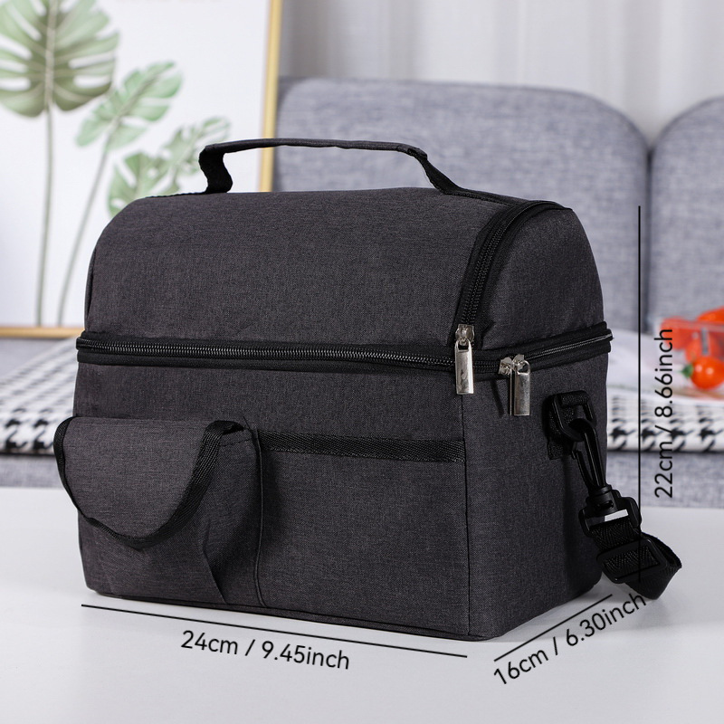 Bolsa de almuerzo de commuerzo de viaje, bolsa de aluminio grande, bolsa de almuerzo gruesa, bolsa de almuerzo, bolsa de almuerzo, bolsa de mano
