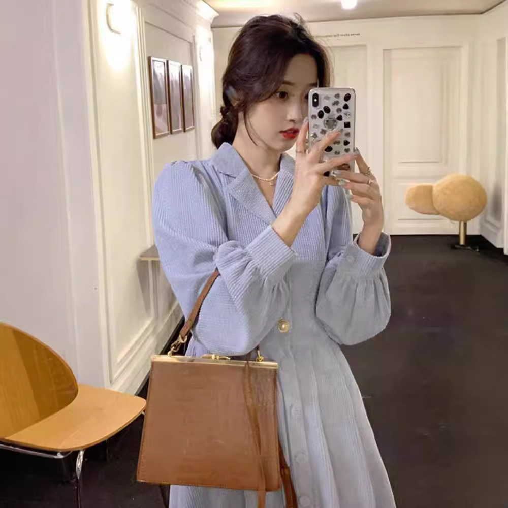 Corduroy autumn dress