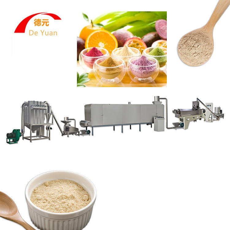 速溶早餐谷物膨化机 早餐营养粉生产线 双螺杆膨化机 食品膨化机
