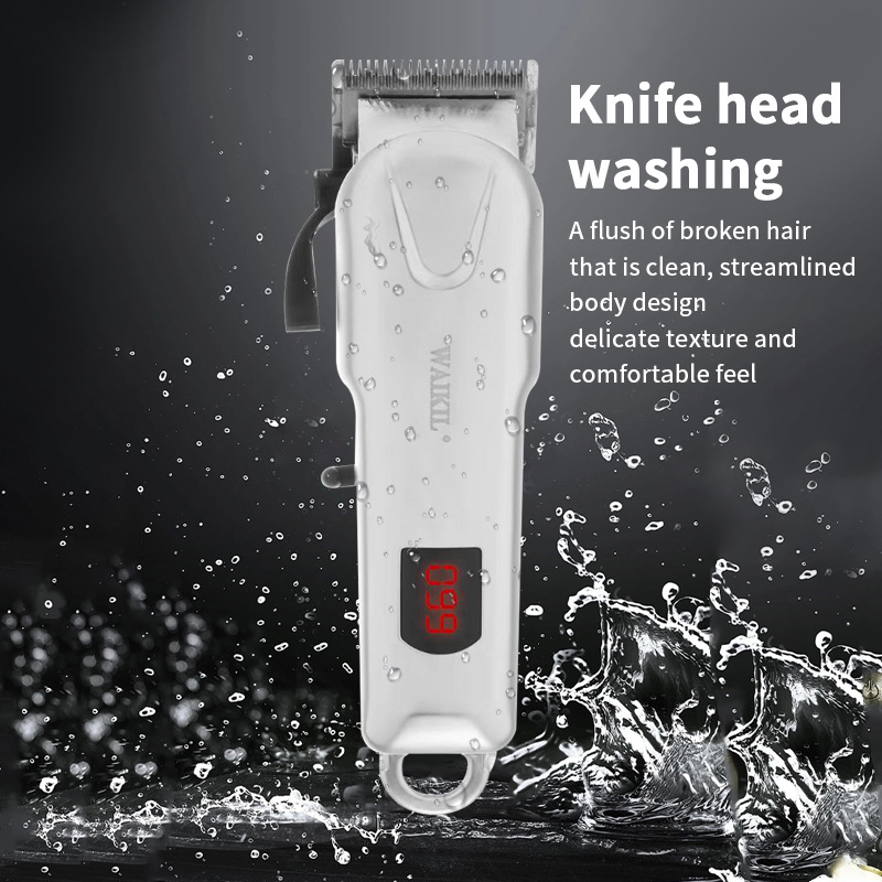 Vízálló elektromos hajvágó USB elektromos hajvágó Elektromos hajvágó digitális kijelzős hajvágó univerzális hajvágó eszköz_voghion.com