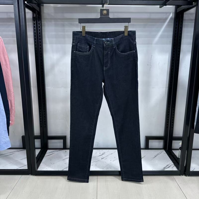 [Hai Brand Cut Label] Spring and Summer High-end Light Luxury Comfortable Denim Soft Skin-friendly Pants for Men 1Y055A