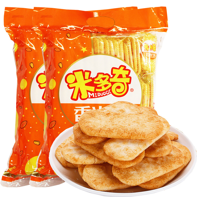 米多奇香米饼360g*10包雪饼实惠装零食特产小吃整箱批发