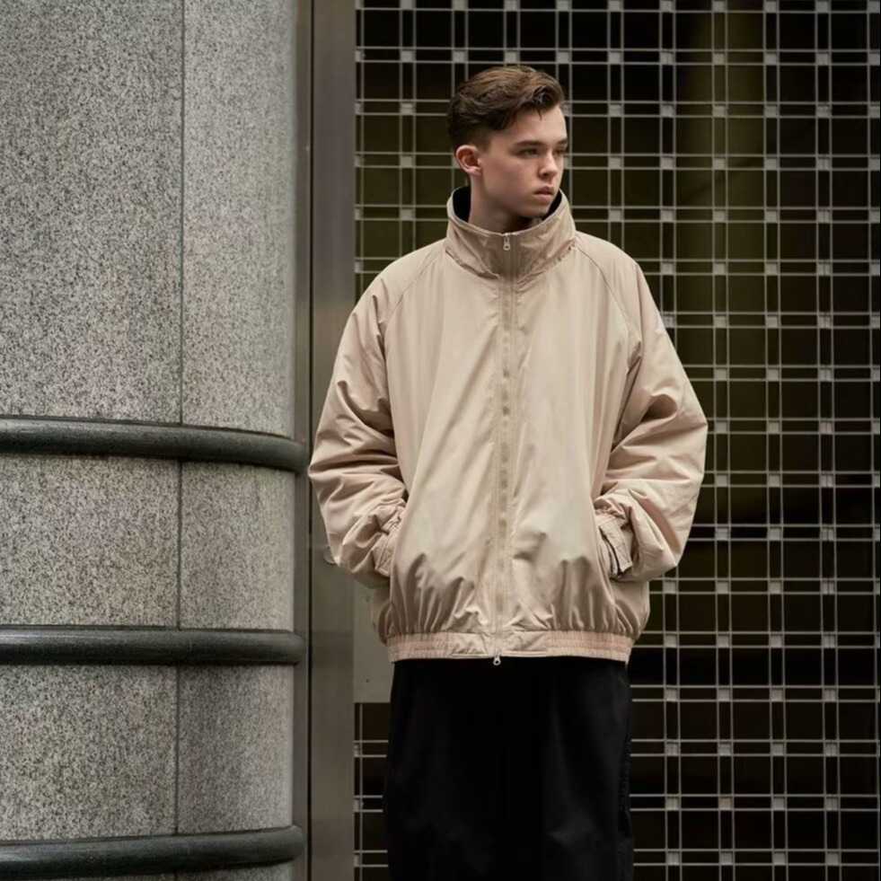 Chaqueta acolchada de algodón ligero para hombres chaqueta acolchada de algodón de invierno para hombres Otoño e Invierno Chaqueta de algodón corta para hombres abrigo de cuello de pie Delgado otoño para hombres