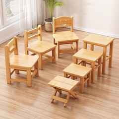 木の腰掛けの家庭用子供用背もたれの小さい椅子の木の腰掛け幼稚園の木の腰掛けの木の腰掛けの低い腰掛け
