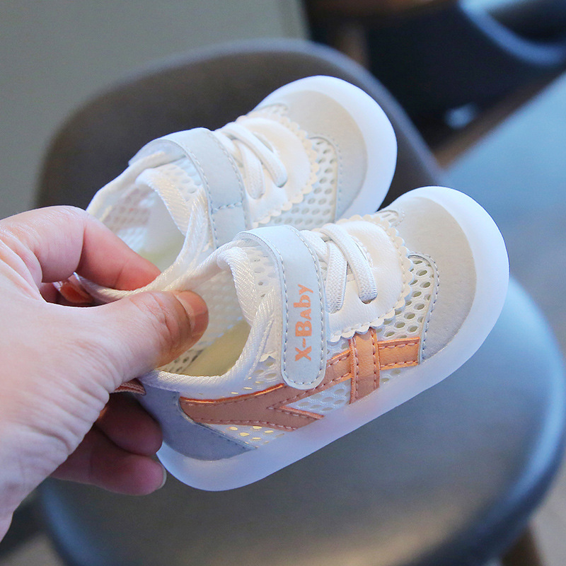 Zapatos de bebé de primavera, verano y otoño zapatos de niño de suela blanda zapatos de bebé de 0-1-2 años Zapatos de otoño para niños zapatos blancos de 8 meses