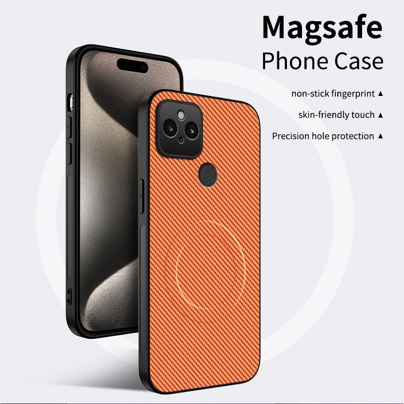 Suitable for Google Pixel5 Mobile Phone Case, Carbon Fiber Pattern Magnetic Leather Pattern Soft Case, Pixel3Xl Magnetic Anti-Fall Protective Cover Suitable for Google Pixel5 Mobile Phone Case, Carbon Fiber Pattern Magnetic Leather Pattern Soft Case, Pixel3Xl Magnetic Anti-Fall Protective Cover