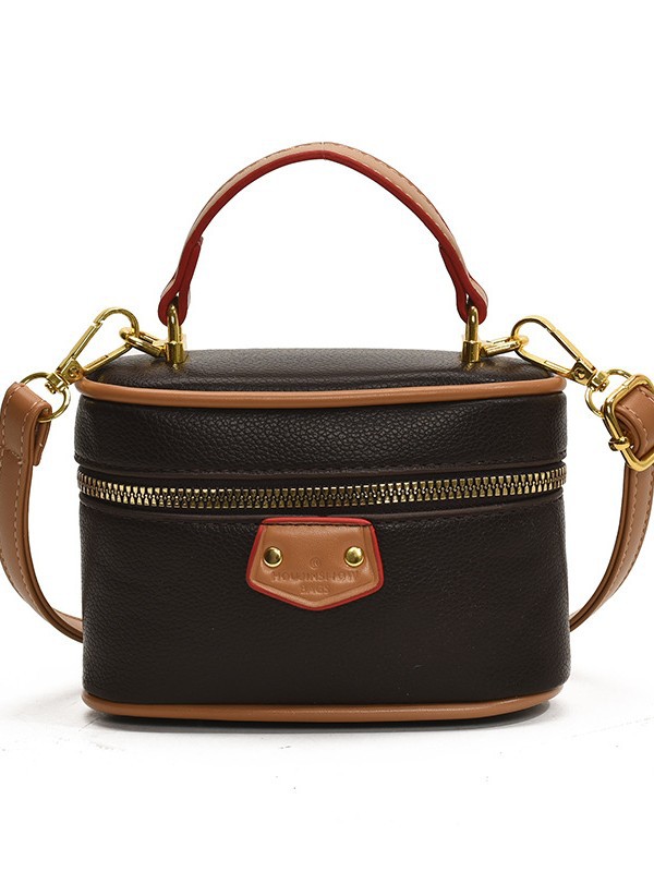 Bolsos para niños al por mayor 2025 nueva versión coreana Harajuku estilo de alta gama patrón de lichi bolso diagonal retro bolso pequeño para niñas