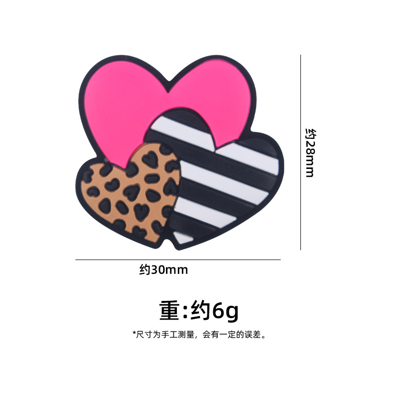 Nuevo bebé de dibujos animados Día de San Valentín tres amor pequeño mordedor creativo DIY bebé molar pezón cadena Accesorios