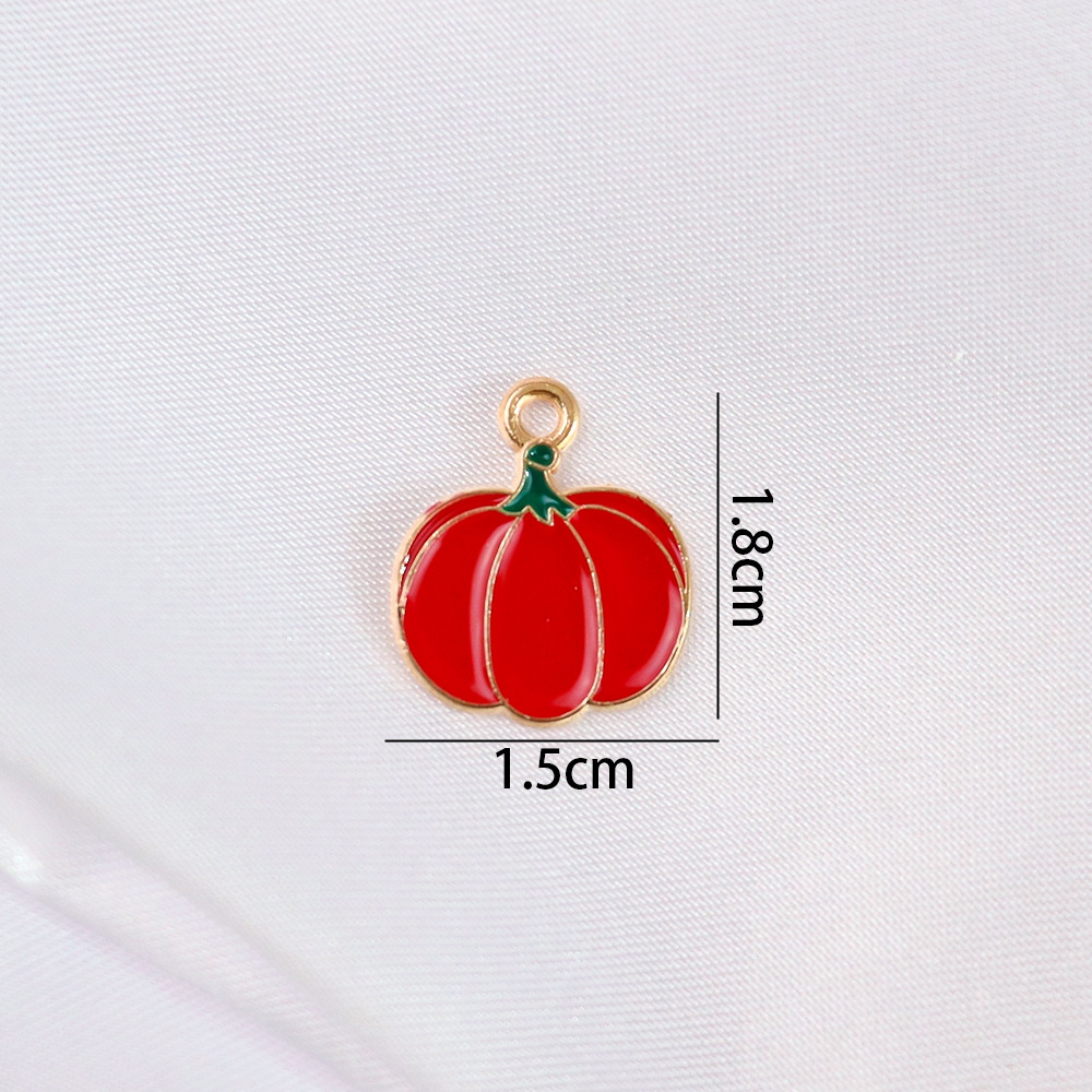 Colgante de frutas de aleación con gota de aceite, DIY pulseras y pendientes